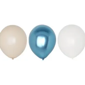 Ballonger 6-pack - Mix blå metallic