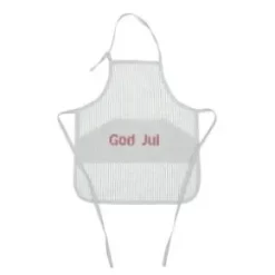 Barnförkläde - GOD JUL (grå/vit)