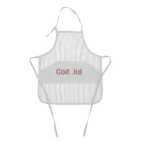 Barnförkläde - GOD JUL (grå/vit)