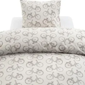 Bäddset 2-delar - Cykel (Beige)