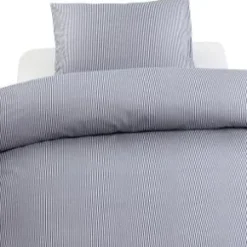 Bäddset SPJÄLSÄNG - Gingham Stripe (marin)