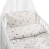 Bäddset Spjälsäng - Hjärtrud beige