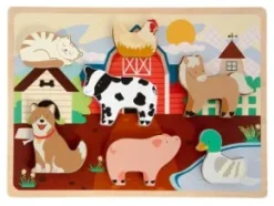 Bondgårdsdjur 3D träpussel