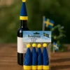 Buteljtopp Sverige 4-pack blå/gul