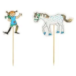 Cake Picks 10-pack - Pippi Långstrump