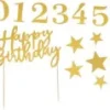Cake topper set - Guld