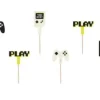 Cake toppers 5-pack - Gamer