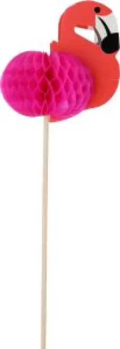 Cocktaildekoration i 12-pack (Flamingo)