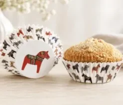 Cupcake/Muffinsformar - Dalahäst