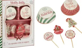 Cupcakeset med julmotiv