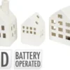Dekorationshus med LED 3-pack