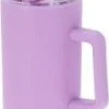 Drickmugg med sugrör (Lila)
