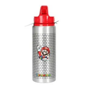 Dricksflaska i aluminium - Super Mario