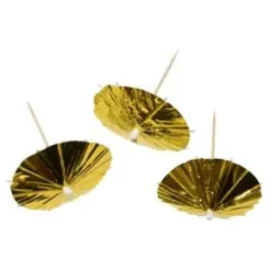 Drinkparaply 10-pack (guld)
