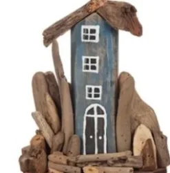 Ett hus i drivved (Blå)