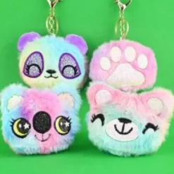 Fluffig nyckelring