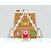 Fönsterdekoration - Pepparkakshus