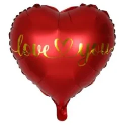 Folieballong Hjärta - Love You