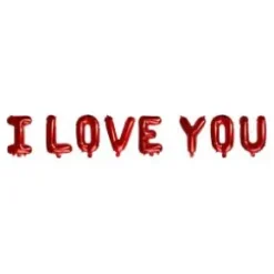 Folieballong - I LOVE YOU