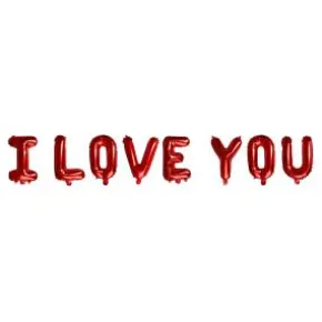 Folieballong - I LOVE YOU