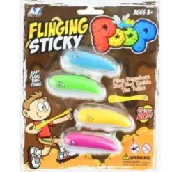 Färgglada Flying Sticky Poop