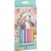 Färgpennor pastell 12-pack - Hästar