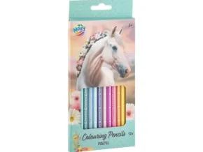Färgpennor pastell 12-pack - Hästar