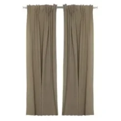 Gardinlängder 2-pack - Elin sand/svart