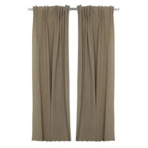 Gardinlängder 2-pack - Elin sand/svart