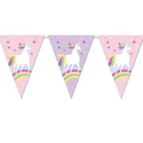 Girlang med flaggor - Unicorn