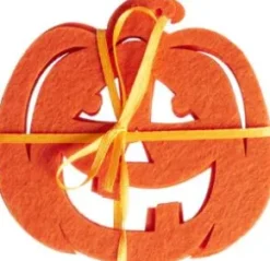 Glasunderlägg i 4-pack Pumpa (Orange)
