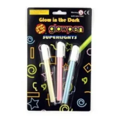 Glow in the dark pennor 3-pack