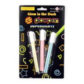 Glow in the dark pennor 3-pack