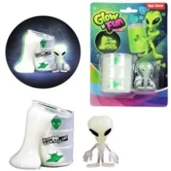 Glow in the Dark slime - Alien i oljetunna