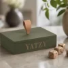 Grön Yatzylåda med block & tärningar