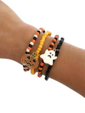 Halloweenarmband (Spöke/Pumpa)