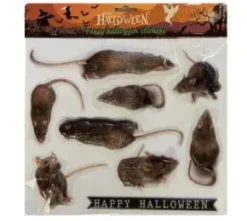 Halloweenklistermärken - Råttor