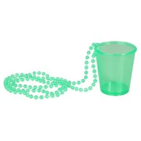 Halsband - Shotglas neongrön