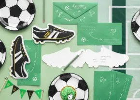 Inbjudningskort i 6-pack Fotboll