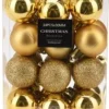 Julgranskulor 24-pack - Guld