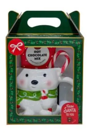 Julmugg Isbjörn med varm chokladmix