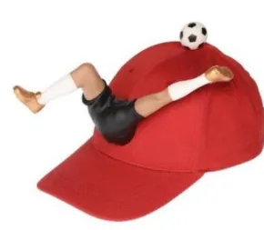 Keps - Fotboll röd