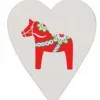 Kylskåpsmagnet hjärta - Dalahäst