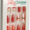 Lösnaglar med julmotiv (Gran)