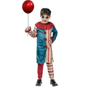 Maskeraddärkt Vintage Clown Boy (122/134)