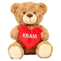 Nallebjörn med hjärta "KRAM"