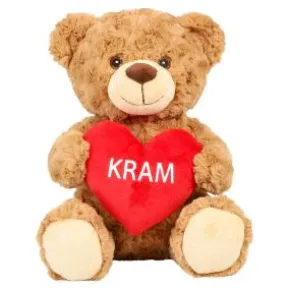 Nallebjörn med hjärta "KRAM"