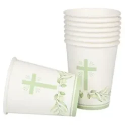 Pappersmugg 8-pack Kors