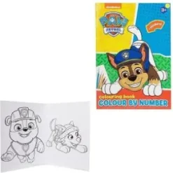 Paw Patrol - Paint by number målarbok