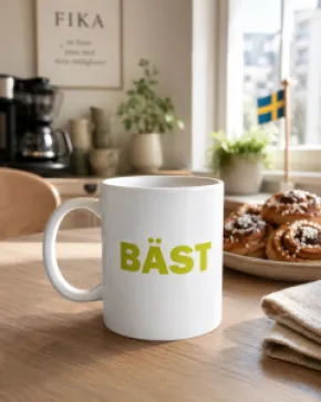 Porslinsmugg Bäst